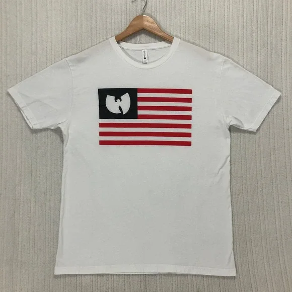 Wu Tang Clan American Flag Next Level Apparel T Shirt Mens XL White - Picture 3 of 7